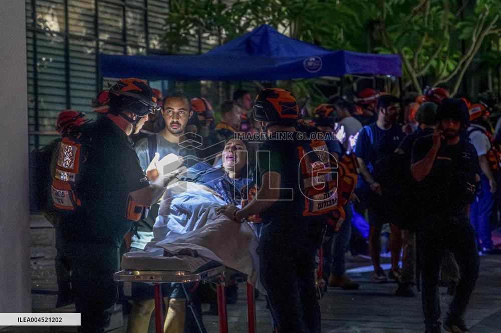 Iranian Missile Attack in Tel Aviv - Israel