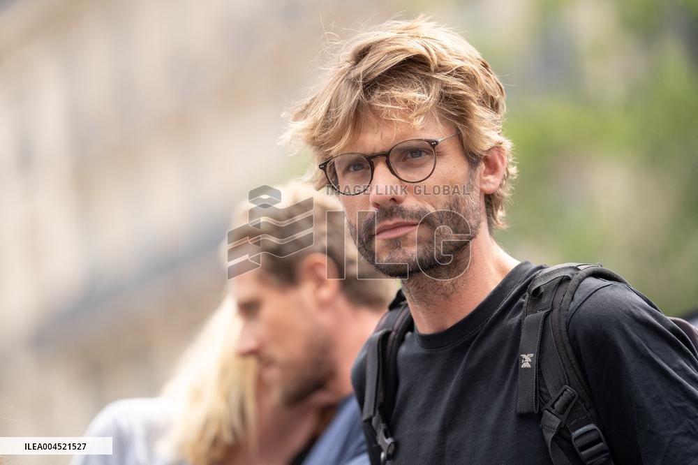 Pro-Palestinian demonstration with Rima Hassan - Paris AJ