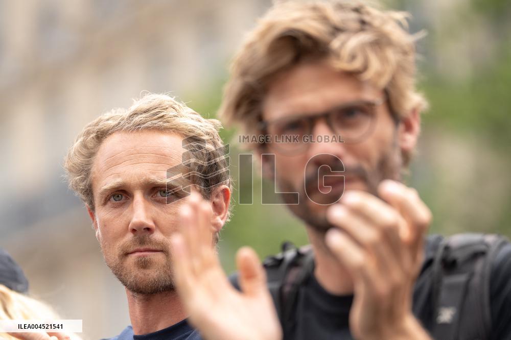 Pro-Palestinian demonstration with Rima Hassan - Paris AJ