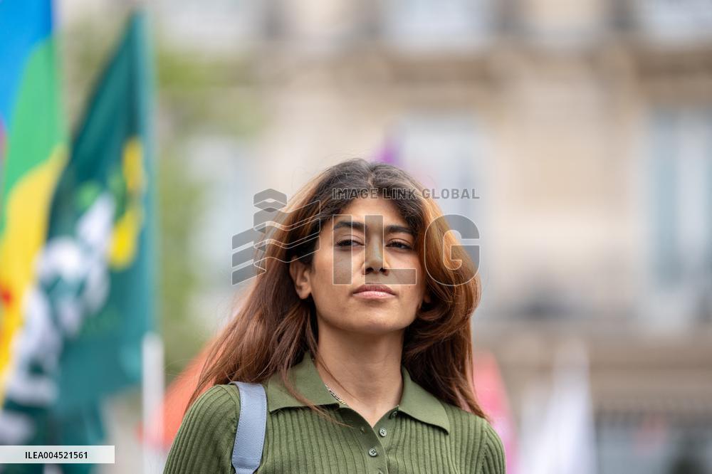 Pro-Palestinian demonstration with Rima Hassan - Paris AJ