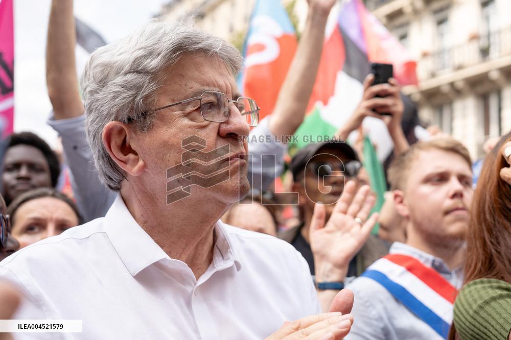 Pro-Palestinian demonstration with Rima Hassan - Paris AJ
