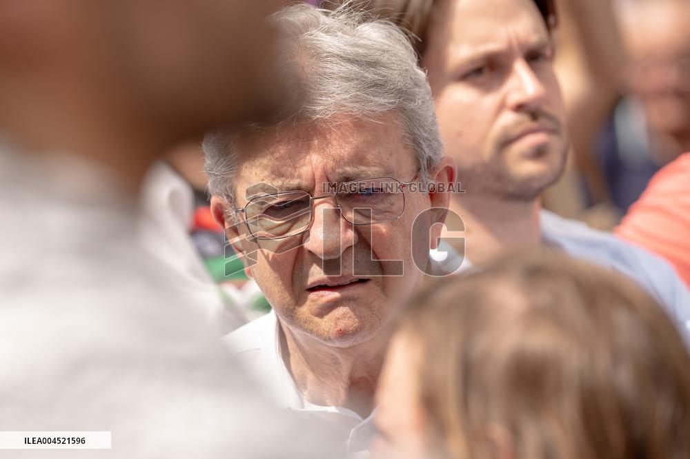 Pro-Palestinian demonstration with Rima Hassan - Paris AJ