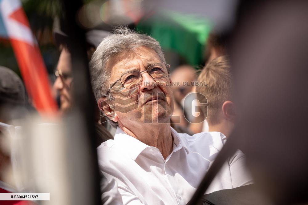 Pro-Palestinian demonstration with Rima Hassan - Paris AJ