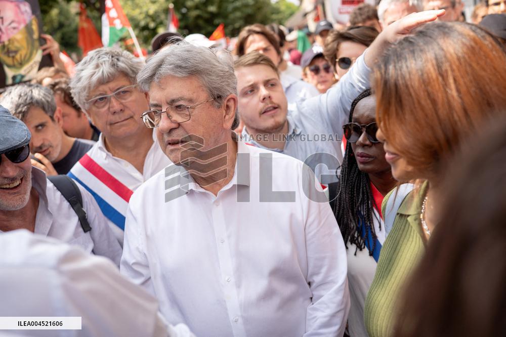 Pro-Palestinian demonstration with Rima Hassan - Paris AJ