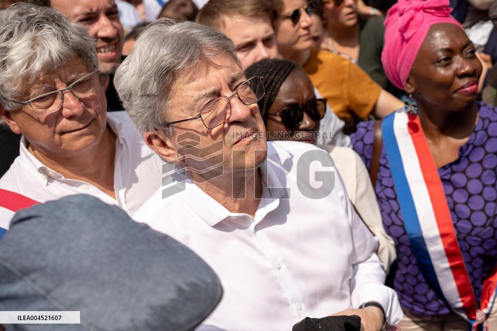 Pro-Palestinian demonstration with Rima Hassan - Paris AJ