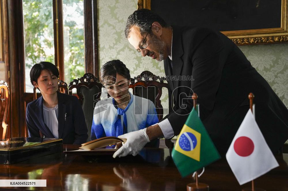 Japan's Princess Kako in Brazil