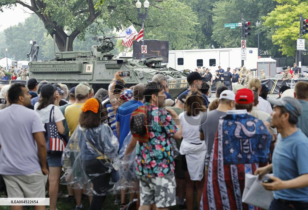 Military parade in Washington