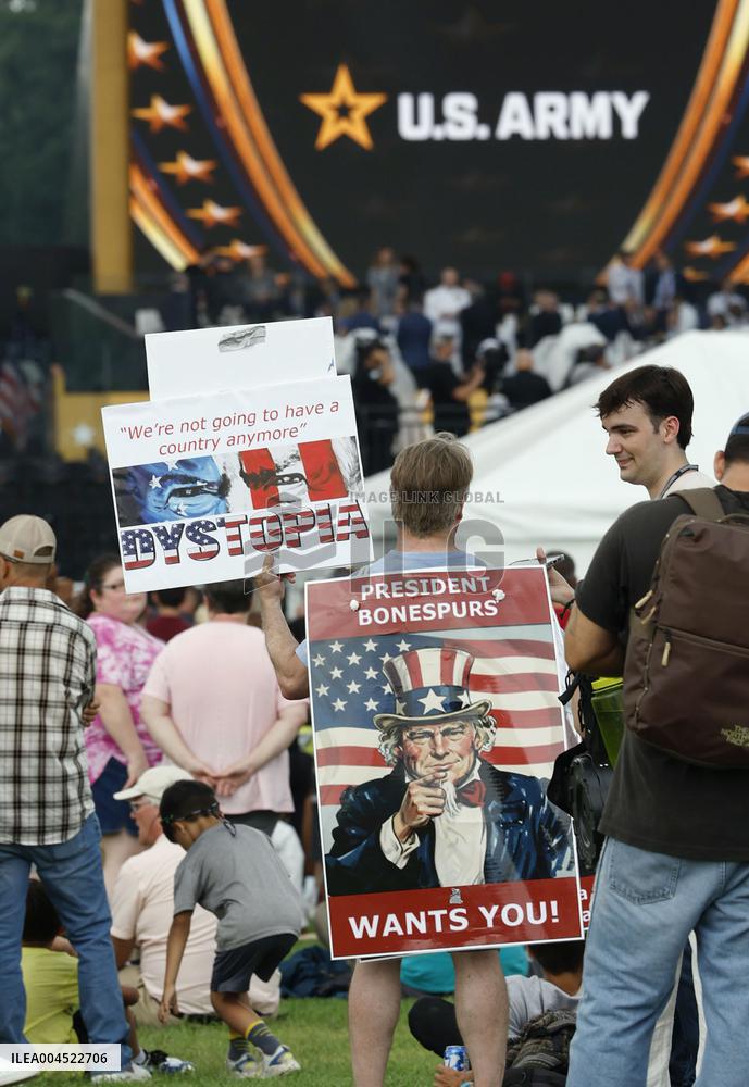 Military parade in Washington