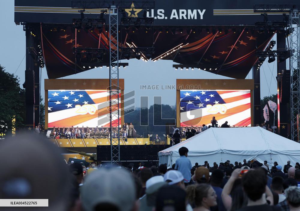 Military parade in Washington