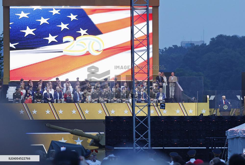 Military parade in Washington