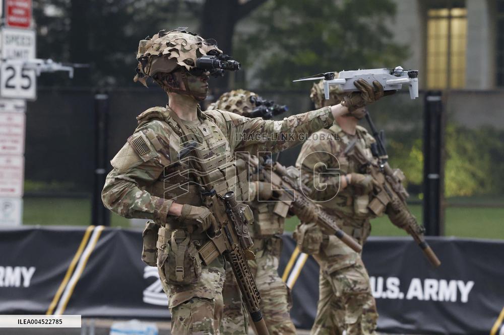 Military parade in Washington