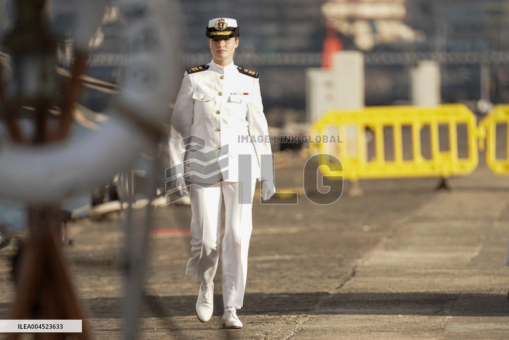 Princess Leonor on board Blas de Lezo - Las Palmas