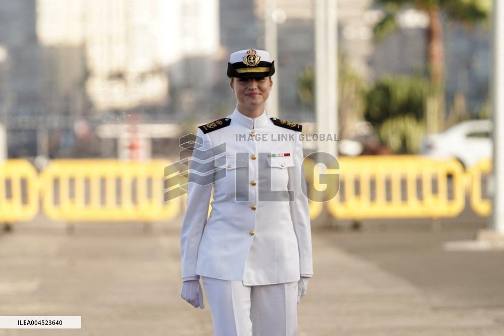 Princess Leonor on board Blas de Lezo - Las Palmas