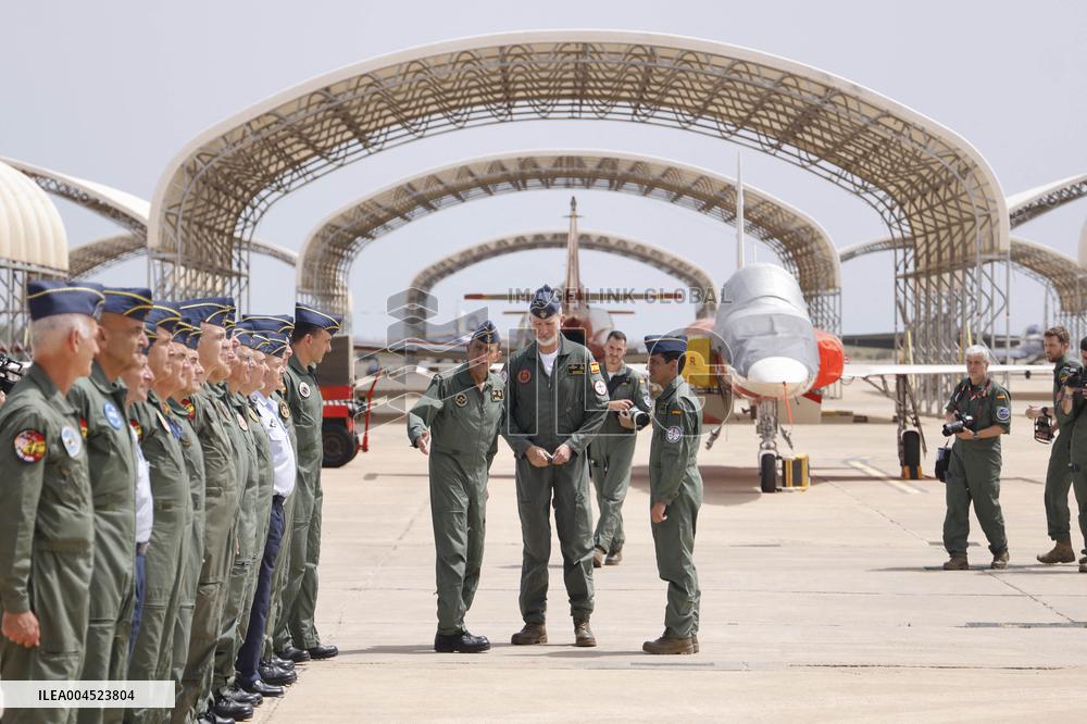 King Visits the Static Exhibition Aire 2025 - Spain