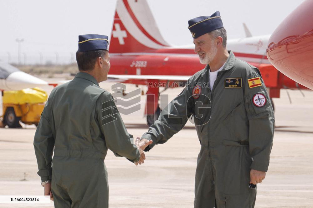 King Visits the Static Exhibition Aire 2025 - Spain