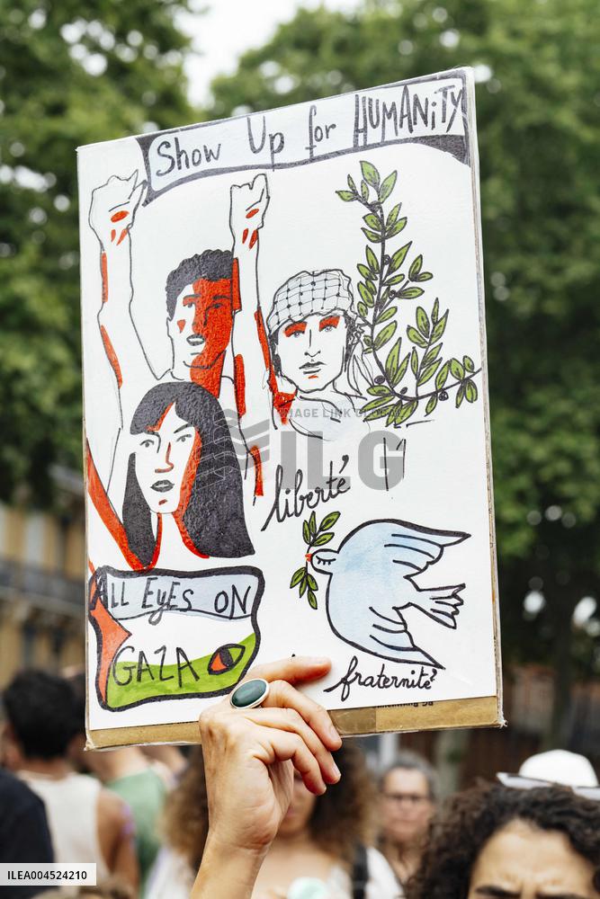 Pro-Palestinian Demonstration - Toulouse