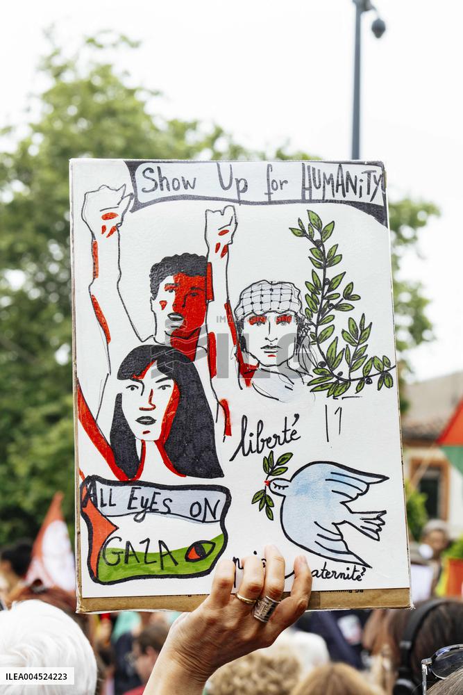 Pro-Palestinian Demonstration - Toulouse