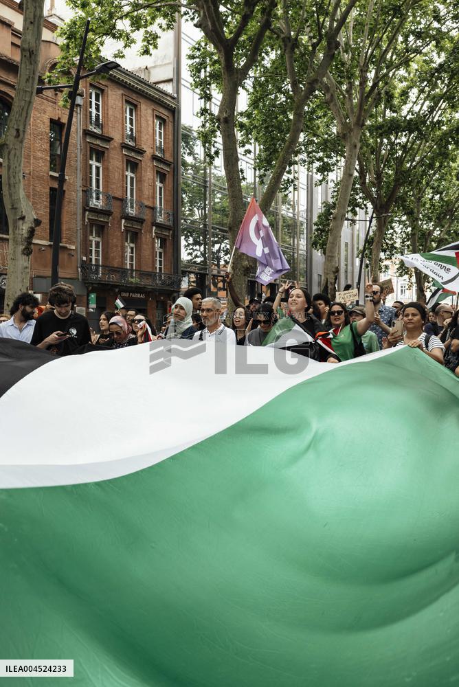 Pro-Palestinian Demonstration - Toulouse