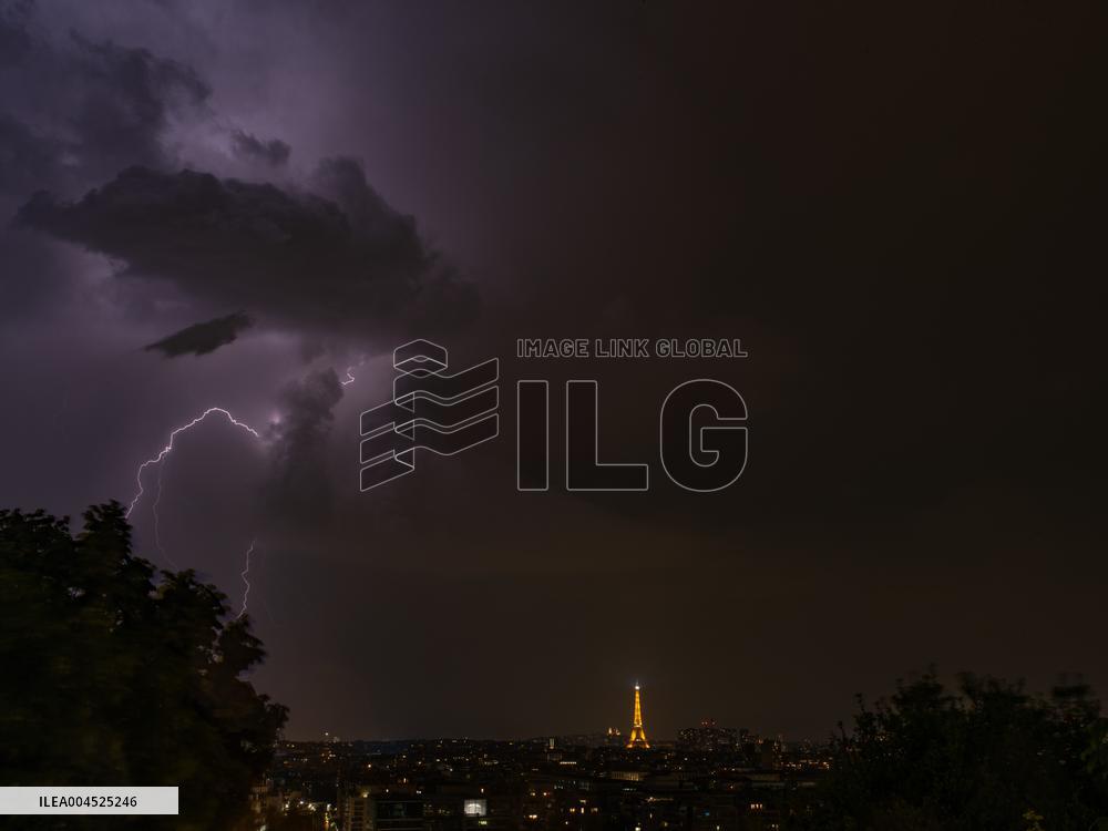 Lightning Strikes Paris - France