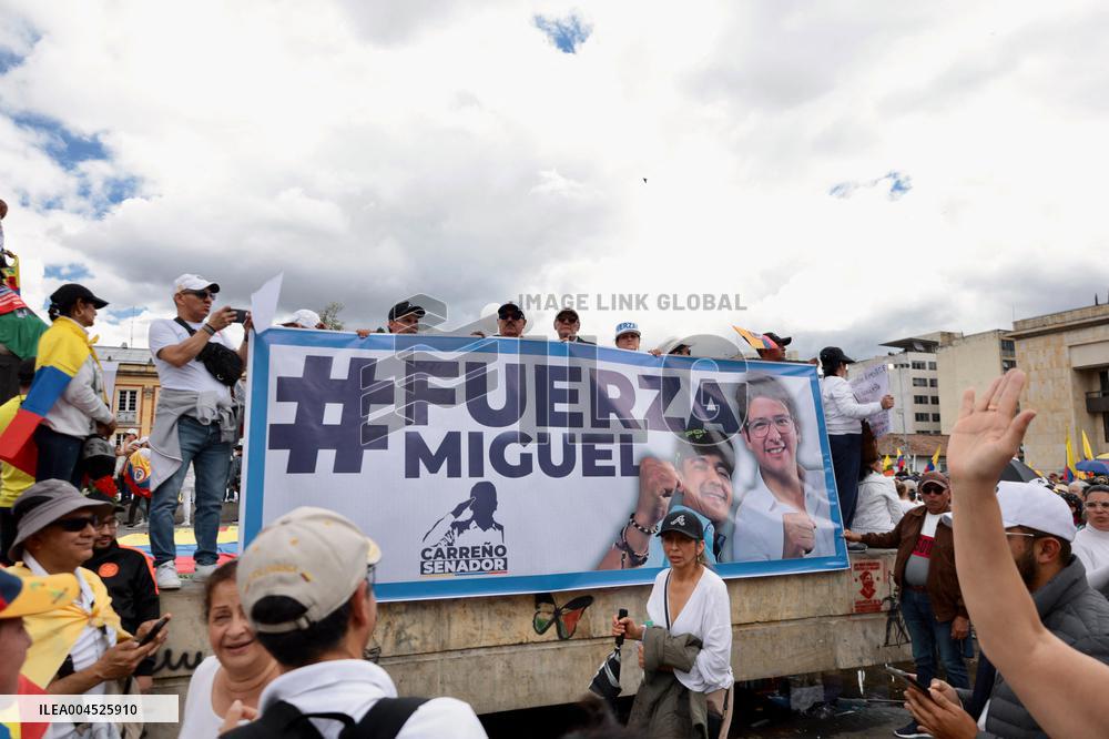 Silent March for Miguel Uribe Turbay