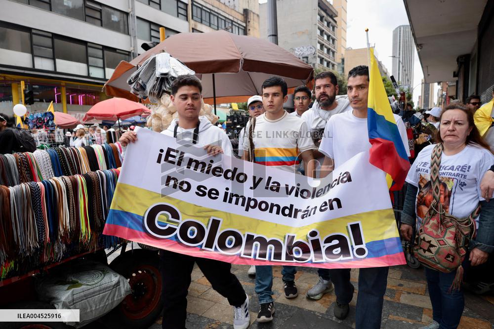 Silent March for Miguel Uribe Turbay