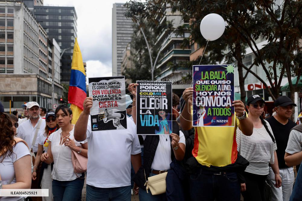 Silent March for Miguel Uribe Turbay
