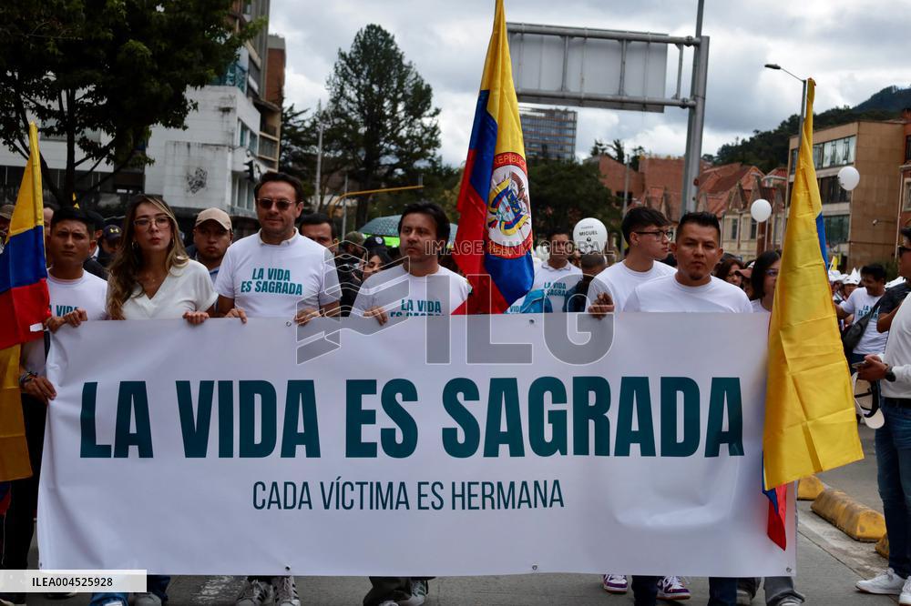 Silent March for Miguel Uribe Turbay