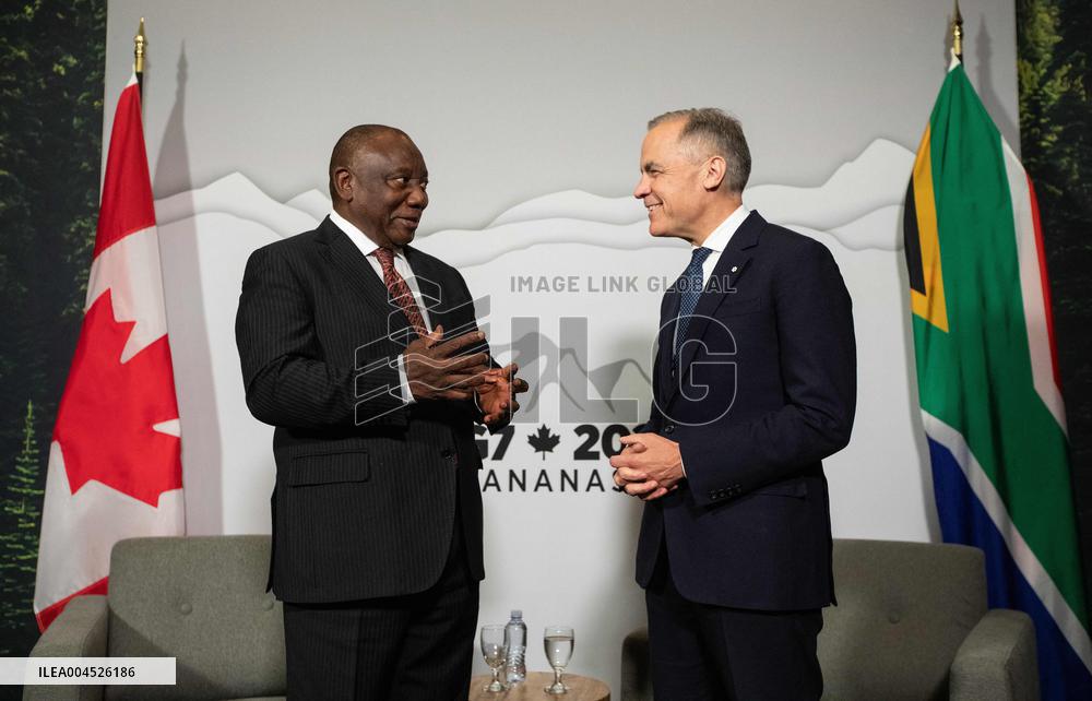 G7 Summit - Mark Carney Meets With Cyril Ramaphosa