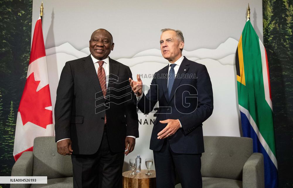 G7 Summit - Mark Carney Meets With Cyril Ramaphosa