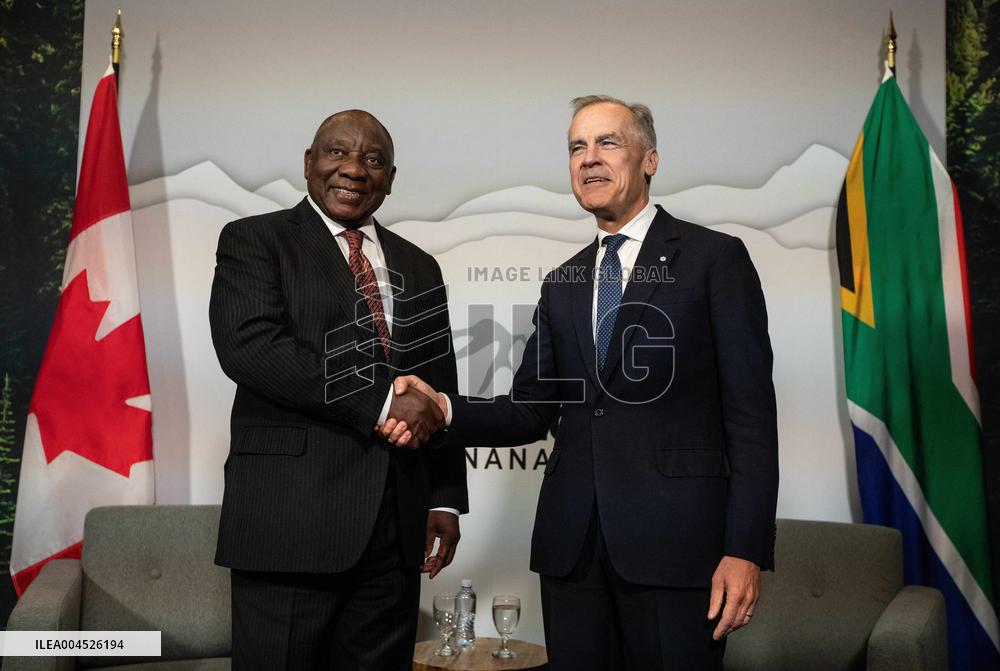 G7 Summit - Mark Carney Meets With Cyril Ramaphosa