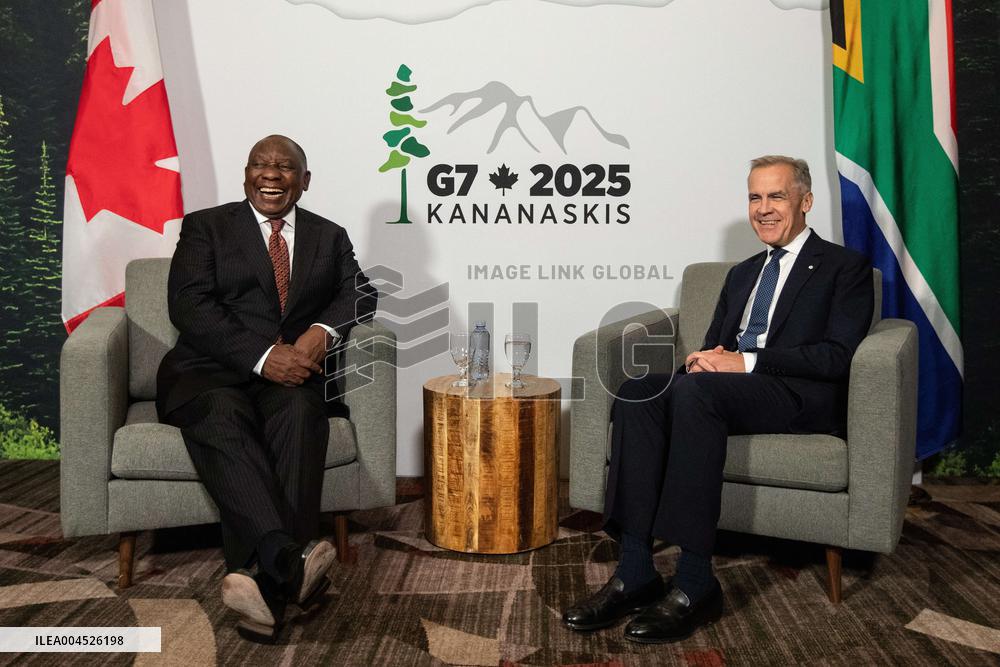 G7 Summit - Mark Carney Meets With Cyril Ramaphosa