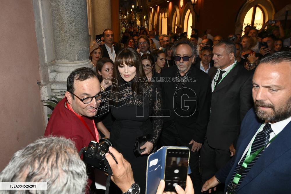 71st Taormina Film Festival - Monica Bellucci And Tim Burton