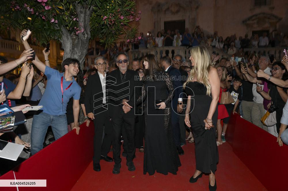 71st Taormina Film Festival - Monica Bellucci And Tim Burton