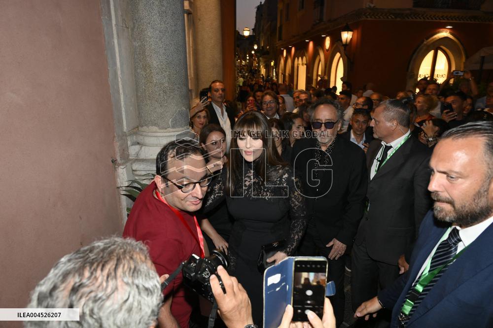 71st Taormina Film Festival - Monica Bellucci And Tim Burton