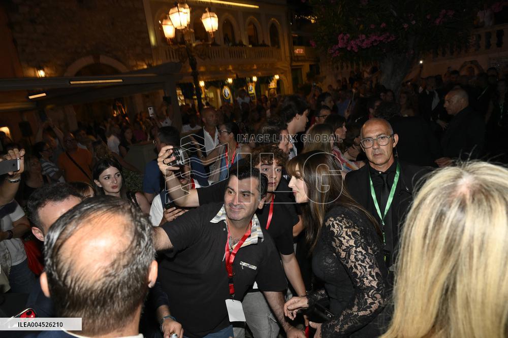 71st Taormina Film Festival - Monica Bellucci And Tim Burton