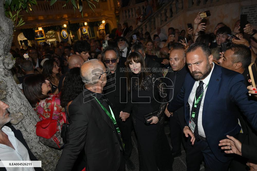 71st Taormina Film Festival - Monica Bellucci And Tim Burton