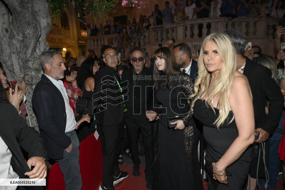 71st Taormina Film Festival - Monica Bellucci And Tim Burton