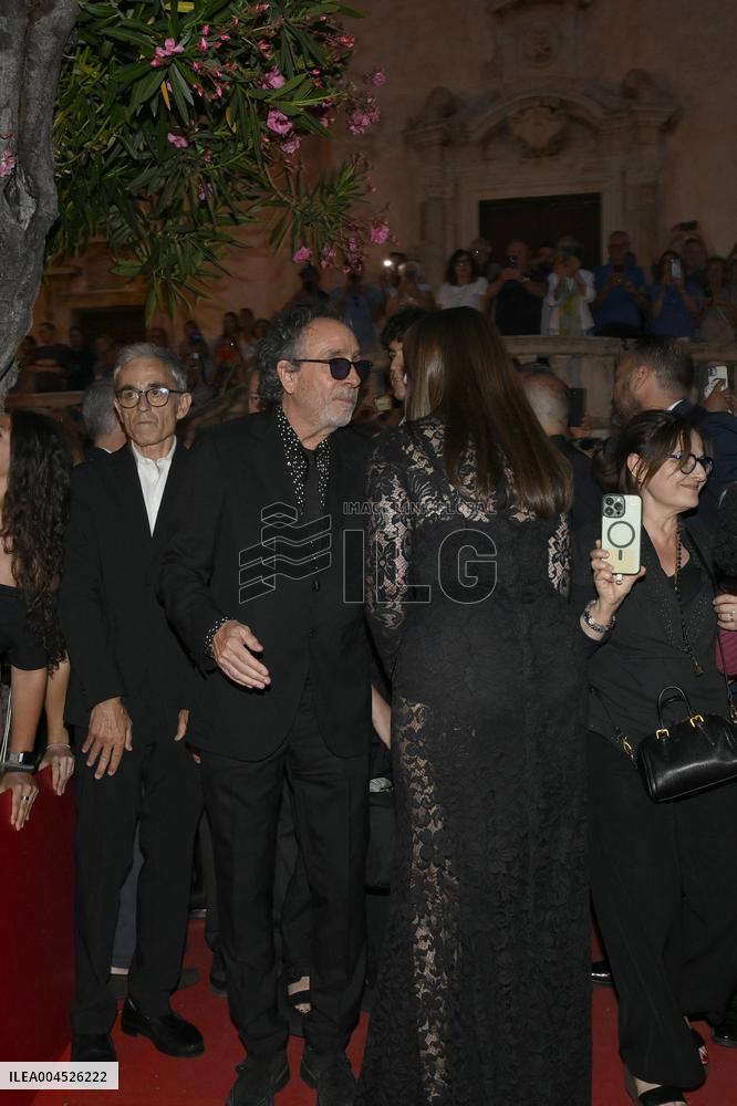 71st Taormina Film Festival - Monica Bellucci And Tim Burton