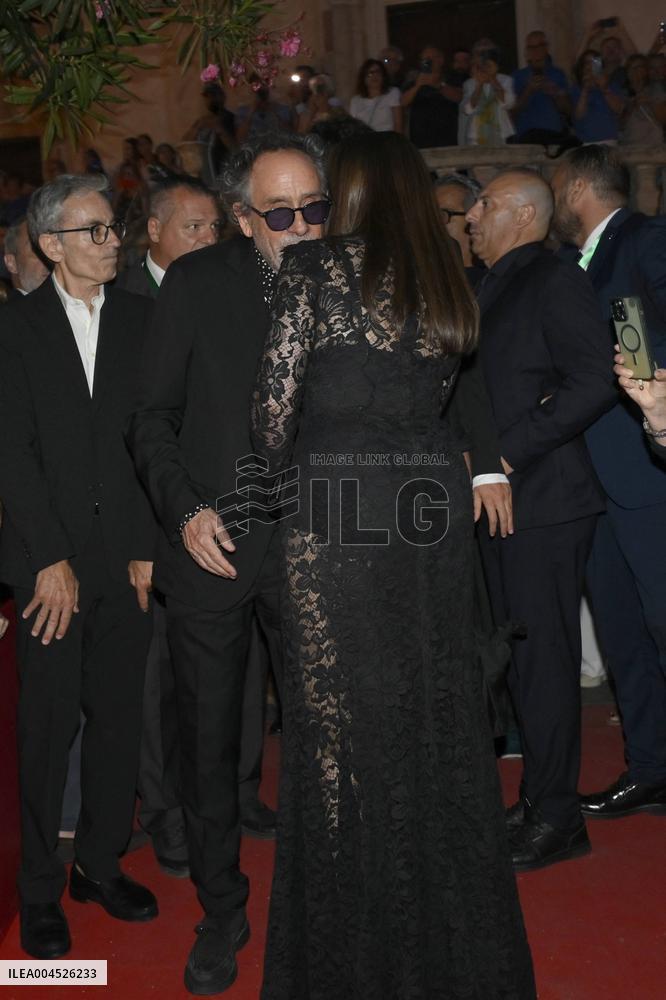 71st Taormina Film Festival - Monica Bellucci And Tim Burton