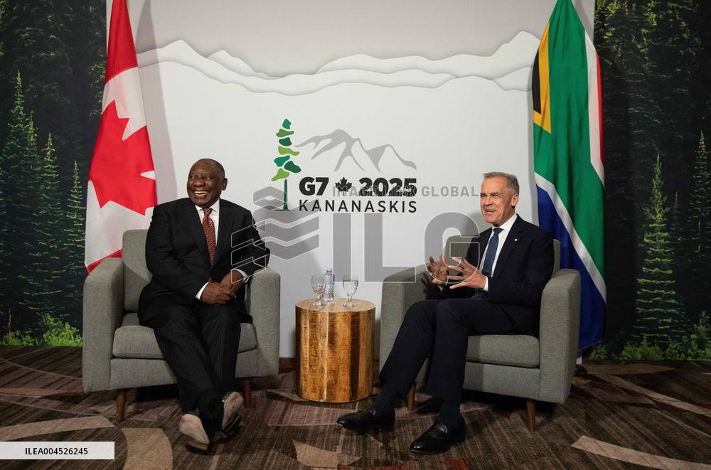 G7 Summit - Mark Carney Meets With Cyril Ramaphosa