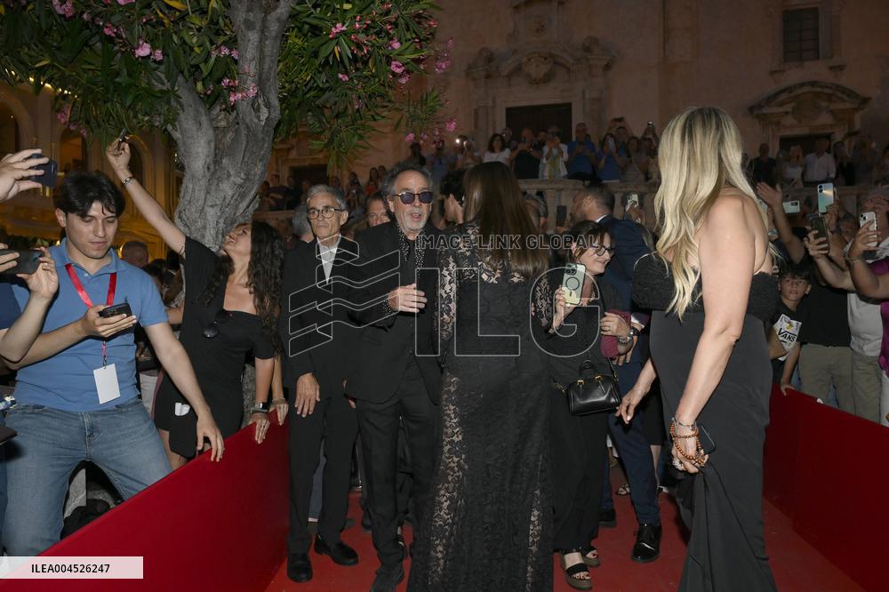 71st Taormina Film Festival - Monica Bellucci And Tim Burton