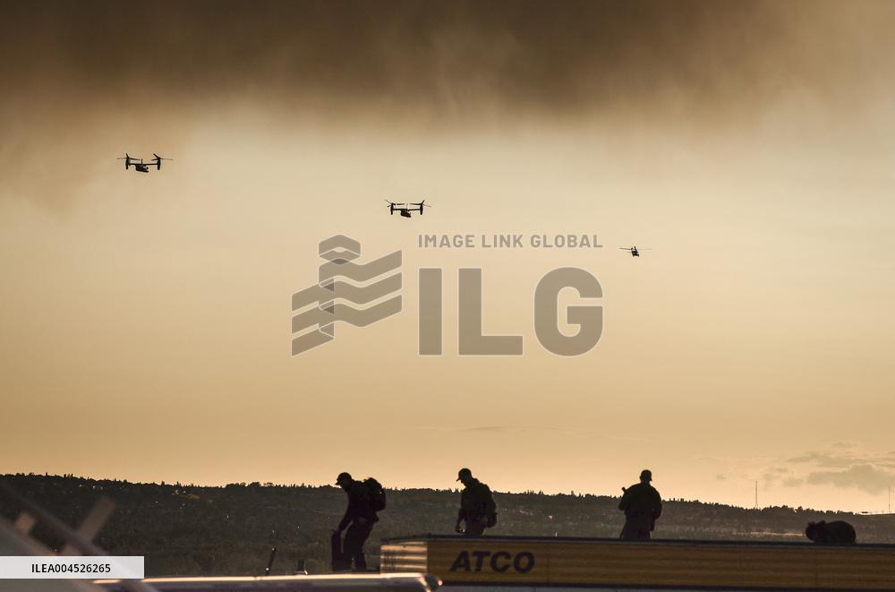 G7 Summit - President Trump Arrives In Calgary