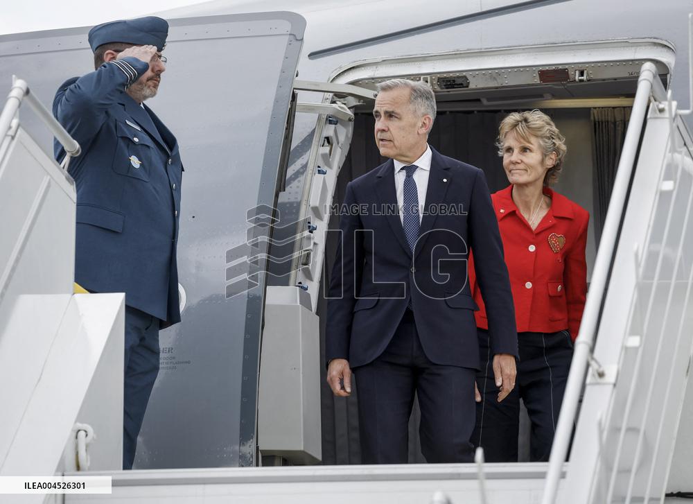 G7 Summit - Mark Carney Arrives In Calgary