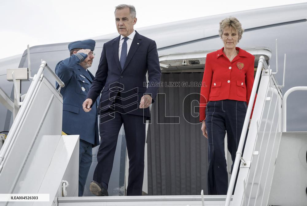 G7 Summit - Mark Carney Arrives In Calgary