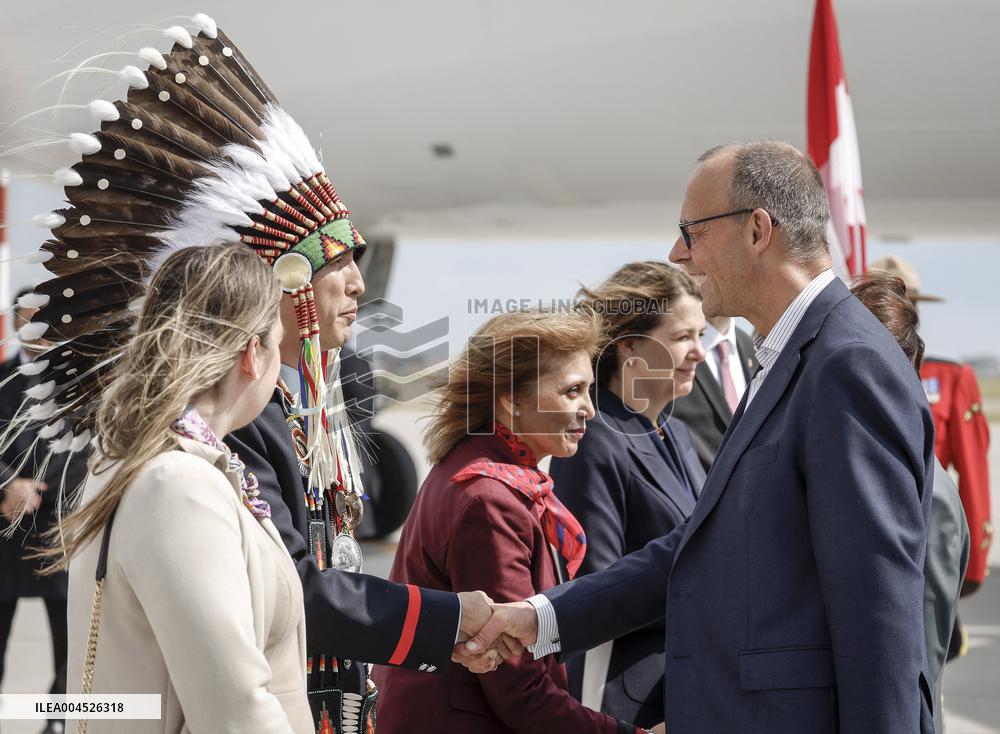 G7 Summit - Friedrich Merz Arrives In Calgary