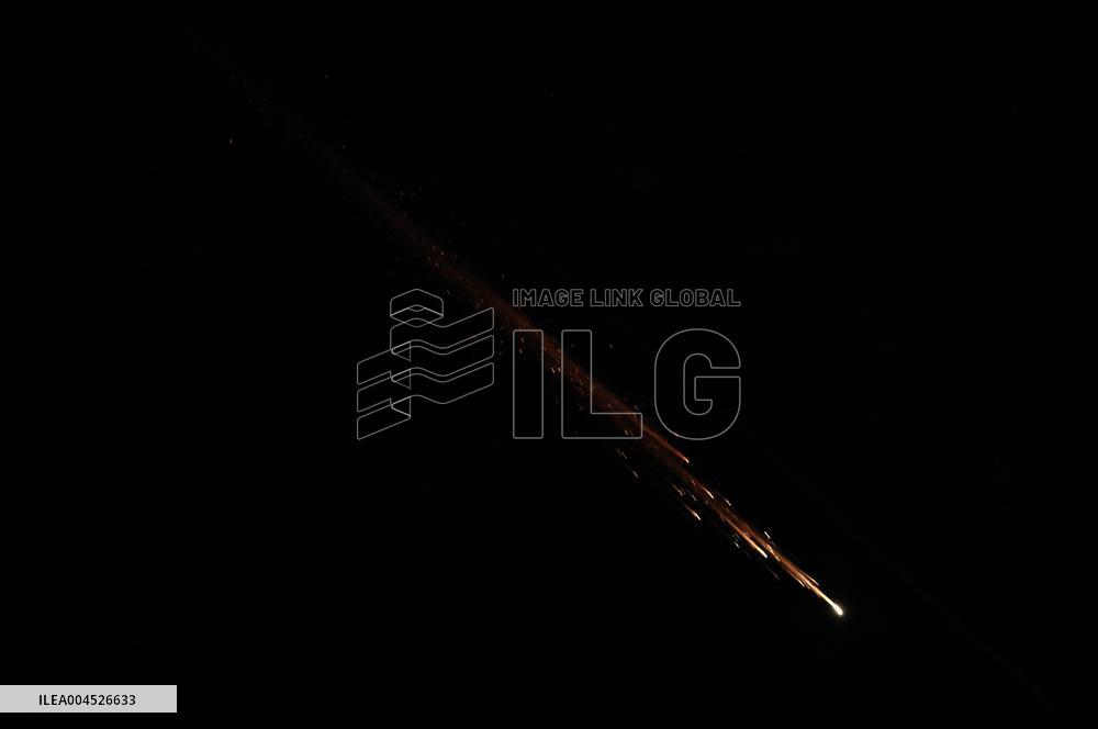 Iranian Missiles in Sky Of Palestine