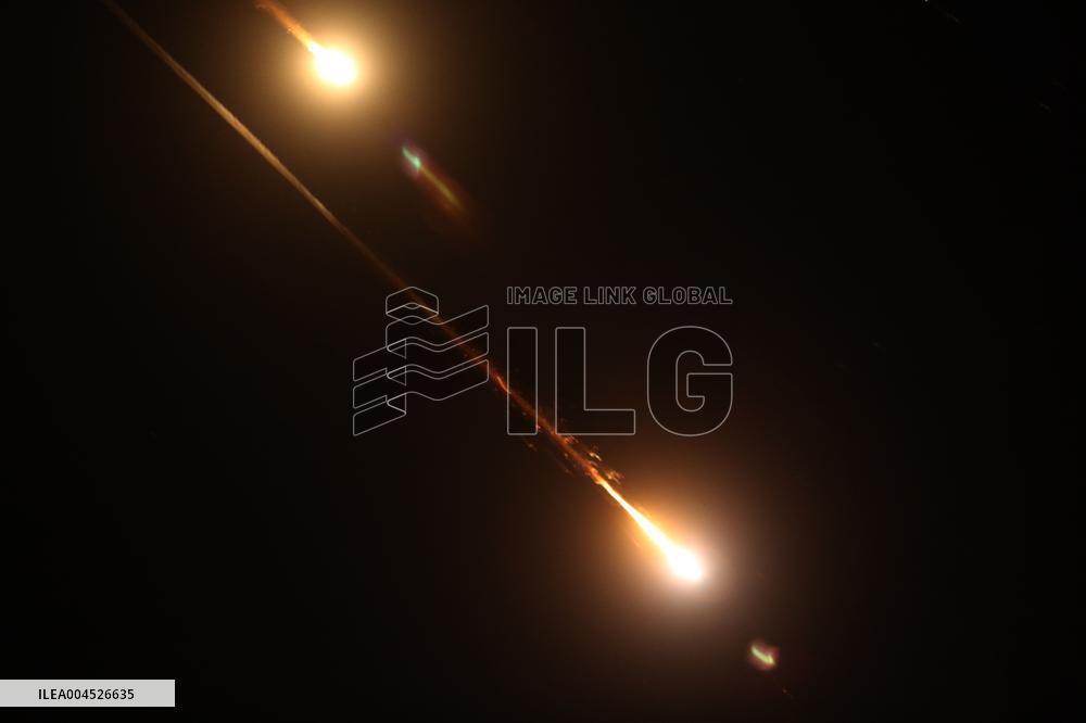 Iranian Missiles in Sky Of Palestine