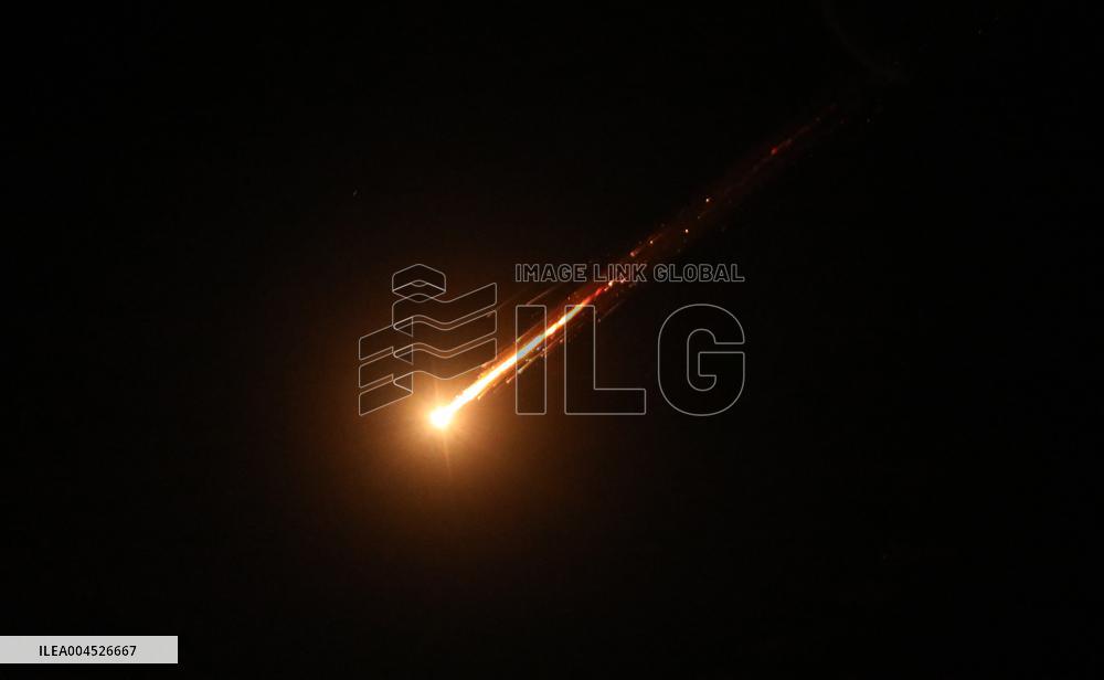 Missile Traces Over Hebron as Iran Launches New Strike on Israel