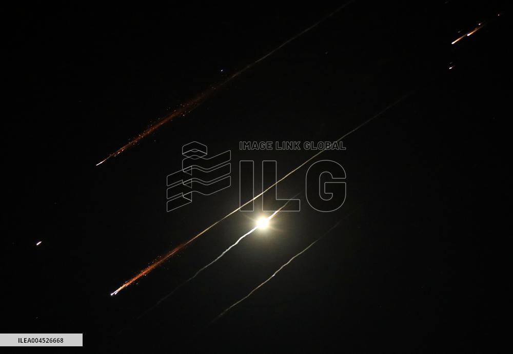 Missile Traces Over Hebron as Iran Launches New Strike on Israel