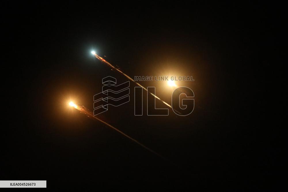 Missile Traces Over Hebron as Iran Launches New Strike on Israel